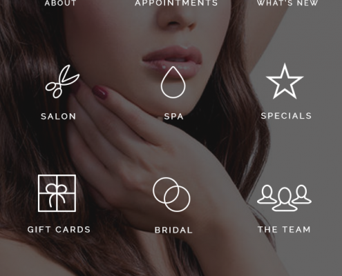 Foushee App Menu designed by BeauteeSmarts