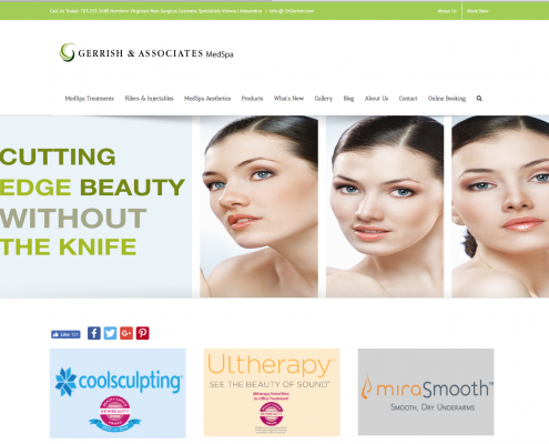 Gerrish and Associates website designed by BeauteeSmarts